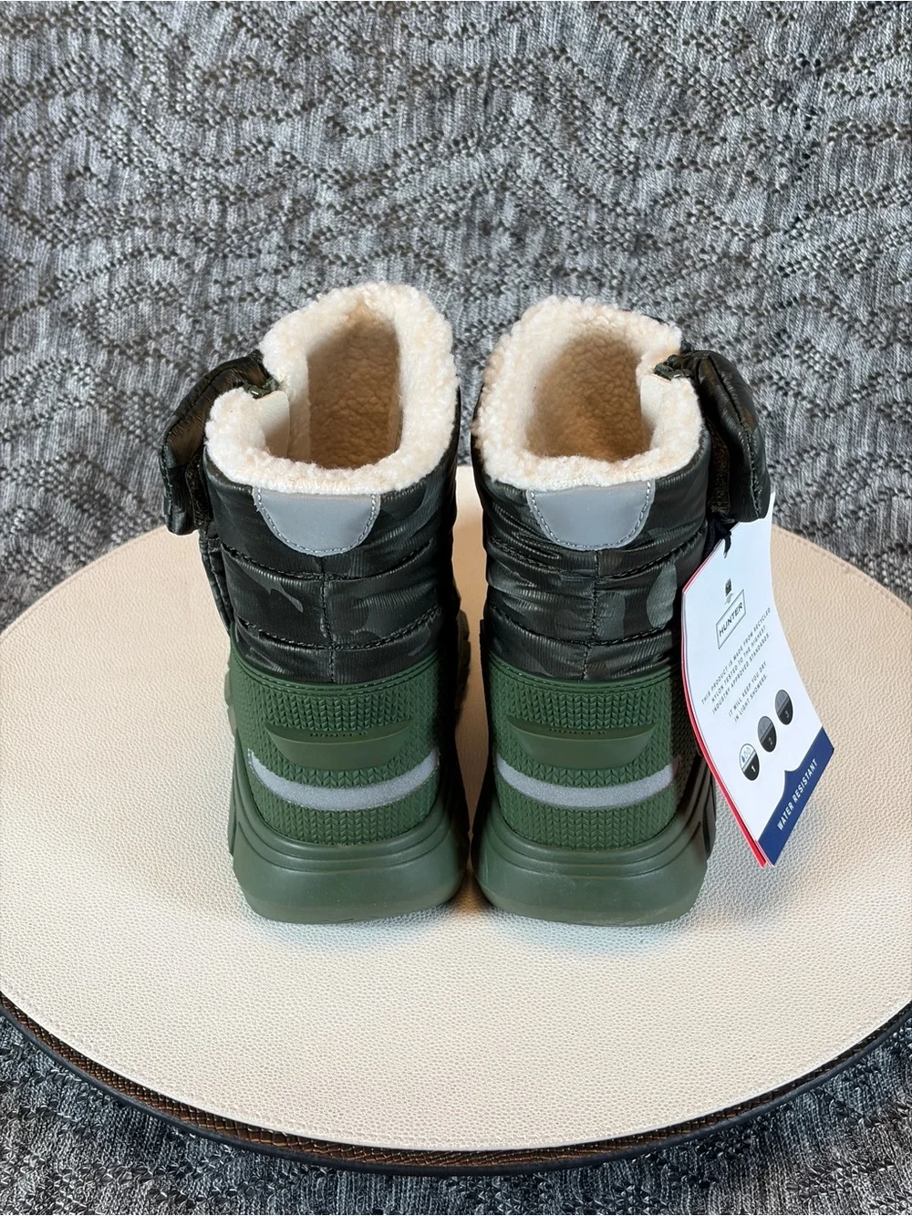 Hunter Kids Intrepid Reflective Camo Snow Boot